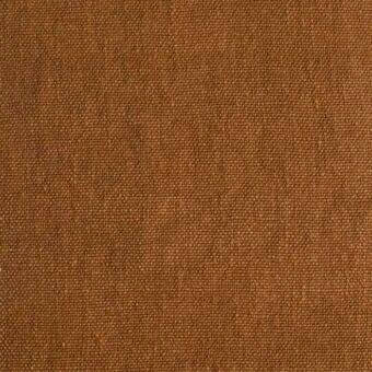 Brown woven fabric with a plain weave structure, displaying a dense, regular grid pattern and a matte, textured finish.